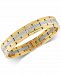 Esquire Men's Jewelry Diamond Link Bracelet (1/2 ct. t. w. ) in Stainless Steel & Gold Ion-Plate, Created for Macy's