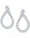 Diamond Front-to-Back Spiral J-Hoop Earrings (5/8 ct. t. w. ) in 14k White Gold