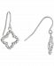 Giani Bernini Crystal Quatrefoil Drop Earrings in Sterling Silver, Created for Macy's