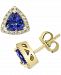 Effy Tanzanite (1-1/20 ct. t. w. ) & Diamond (1/6 ct. t. w. ) Stud Earrings in 14k Gold