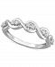 Lab-Created Moissanite Twist Band (1/4 ct. t. w. ) in Sterling Silver
