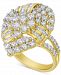 Diamond Cluster Pear-Shaped Statement Ring (2 ct. t. w. ) in 10k Gold