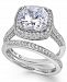 Arabella Sterling Silver Ring Set, Cubic Zirconia Bridal Ring and Band Set (7-5/8 ct. t. w. )