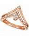 Le Vian Nude Diamonds Crown Ring (5/8 ct. t. w. ) in 14k Rose Gold