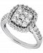 Diamond Halo Cluster Ring (1-3/8 ct. t. w. ) in 14k White Gold