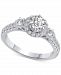 Diamond Halo Engagement Ring (7/8 ct. t. w. ) in 14k White Gold