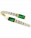 Effy Emerald (1/3 ct. t. w. ) & Diamond (1/5 ct. t. w. ) Bypass Ring in 14k Gold