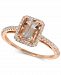 Morganite (7/8 ct. t. w. ) & Diamond (1/5 ct. t. w. ) Ring in 14k Rose Gold