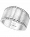 Effy Diamond Satin Finish Statement Ring (1/8 ct. t. w. ) in Sterling Silver