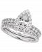 Gia Certified Diamond Pear Bridal Set (1-1/2 ct. t. w. ) in 14k White Gold