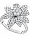 Wrapped in Love Diamond Cluster Flower Ring (1 ct. t. w. ) in 14k White Gold, Created for Macy's
