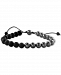 Effy Men's Onyx & Hematite Beaded Black Cord Bolo Bracelet