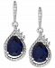 Lab-Created Sapphire (4-5/8 ct. t. w. ) and White Sapphire (1/2 ct. t. w. ) Drop Earrings in Sterling Silver