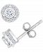 TruMiracle Diamond Halo Stud Earrings (1/2 ct. t. w. ) in 14k White Gold