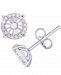 Diamond 1/4 ct. t. w. Round Miracle Plate Stud Earrings in Sterling Silver
