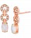 Le Vian Neopolitan Opal (3/8 ct. t. w. ) & Nude Diamond (1/4 ct. t. w. ) Stud Earrings in 14k Rose Gold