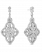 Diamond (1/2 ct. t. w. ) Vintage Earrings in Sterling Silver