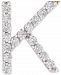 Wrapped Diamond Initial K Single Stud Earring (1/20 ct. t. w. ) in 14k Gold, Created for Macy's