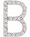 Wrapped Diamond Initial B Single Stud Earring (1/20 ct. t. w. ) in 14k Gold, Created for Macy's
