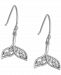 Giani Bernini Cubic Zirconia Whale Tail Drop Earrings in Sterling Silver, Created for Macy's