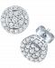 Forever Grown Diamonds Lab-Created Diamond Halo Cluster Stud Earrings (1/2 ct. t. w. ) in Sterling Silver