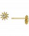 Giani Bernini Cubic Zirconia Sun Stud Earrings in Gold-Plated Sterling Silver, Created for Macy's