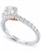 Diamond Two-Tone Halo Engagement Ring (1 ct. t. w. ) in 14k White and Rose Gold