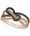 Le Vian Chocolatier Gladiator Knots Diamond Statement Ring (5/8 ct. t. w. ) in 14k Rose Gold