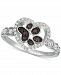 Le Vian Nude & Blackberry Diamond Paw Print Heart Ring (3/8 ct. t. w. ) in 14k White Gold