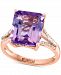 Effy Pink Amethyst (5-7/8 ct. t. w. ) & Diamond (1/6 ct. t. w. ) Ring in 14k Rose Gold