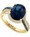 Effy London Blue Topaz (4-1/6 ct. t. w. ) & Diamond (1/3 ct. t. w. ) Ring in 14k Gold