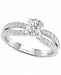 Diamond Bowed Shank Engagement Ring (1-1/3 ct. t. w. ) in 14k White Gold
