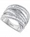 Effy Diamond Baguette Crossover Statement Ring (1-5/8 ct. t. w. ) in 14k White Gold