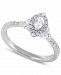 Diamond Marquise Halo Engagement Ring (5/8 ct. t. w. ) in 14k White Gold
