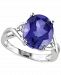 Lab-Created Sapphire (7-1/2 ct. t. w. ) & Diamond Accent Statement Ring in Sterling Silver