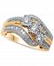 Diamond Three Stone Baguette Swirl Ring (3/4 ct. t. w. ) in 10k Gold