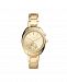 Fossil Ladies Vale Chronograph, gold tone stainless steel watch 34mm