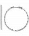 Diamond Round and Baguette In & Out Hoop Earrings (1-1/2 ct. t. w. ) in 14k White Gold