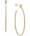 Diamond Bezel Hoop Earrings (1/5 ct. t. w. ) in 10k Gold