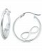 Giani Bernini Infinity Accent Small Hoop Earrings in Sterling Silver, 0.75", Created for Macy's