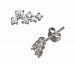 Giani Bernini Cubic Zirconia Horizontal Cluster Stud Earrings in Sterling Silver, Created for Macy's