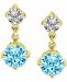 Giani Bernini Cubic Zirconia Drop Earrings in Gold-Plated Sterling Silver, Created for Macy's