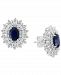 Effy Sapphire (1/3 ct. t. w. ) & Diamond (1/3 ct. t. w. ) Stud Earrings in 14k White Gold