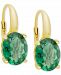 Green Quartz Drop Earrings (4-3/4 ct. t. w. ) in 14k Gold-Plated Sterling Silver
