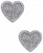 Diamond Glitter Heart Stud Earrings (1/4 ct. t. w. ) in Sterling Silver