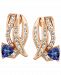 Le Vian Tanzanite (3/4 ct. t. w. ) and Diamond (3/4 ct. t. w. ) Earrings in 14k Rose Gold
