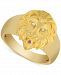 Men's Diamond Accent & Ruby Accent Lion Ring in 14k Gold Over Sterling Silver