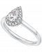 Diamond Pear Halo Engagement Ring (5/8 ct. t. w. ) in 14k White Gold