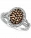 Le Vian Chocolatier Diamond Oval Cluster Ring (7/8 ct. t. w. ) in 14k White Gold