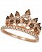 Le Vian Chocolate & Nude Diamond Tiara Ring (7/8 ct. t. w. ) in 14k Rose Gold